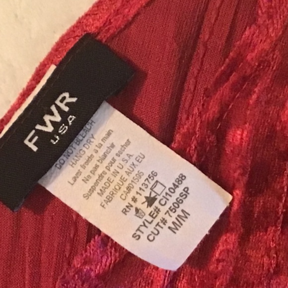 FWR Sequin top, hot pink (M) - Picture 4 of 7